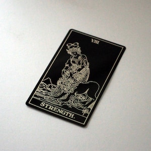 Metalen Tarotkaart - Sterkte