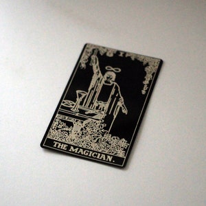 Metalen Tarotkaart - De Tovenaar