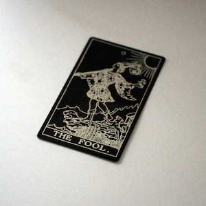 Carta del Tarot de Metal - El Loco