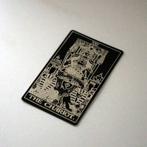 Carta del Tarot de Metal - El Carro
