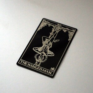 Metalen Tarotkaart - De gehangene