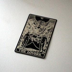 Metalen Tarotkaart - De geliefden