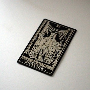 Metalen Tarotkaart - Justitie