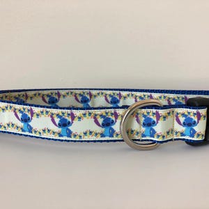 Yellow Alien 1 inch Dog Collar