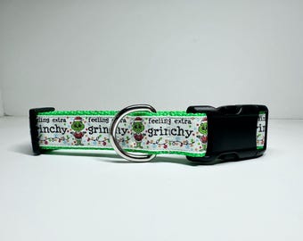 Glitter Christmas Thief 1 inch Dog Collar