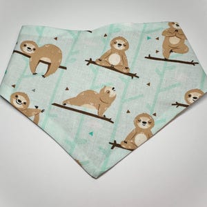 Slothin Cute Snap Dog Bandana