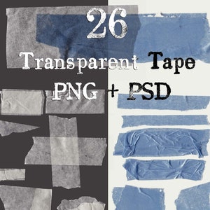 Tapelabels Photoshop Craft decoratieve tape PNG-elementen Washi-papiertape Digitale download