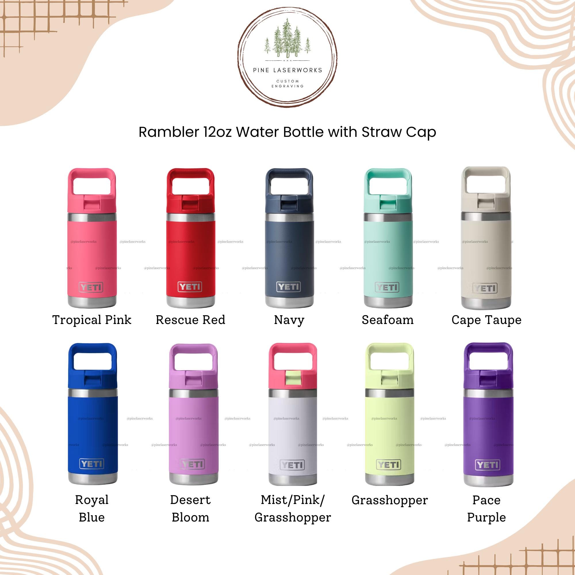 Personalized Kids Custom Yeti Rambler Jr Water Bottle Engraved ...