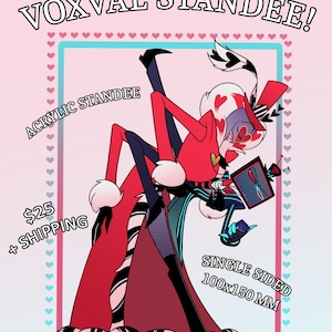 Hazbin Hotel Fanmade VoxVal Carry Standee