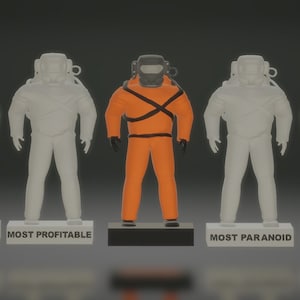 1/6 Scale Lethal Company Trophy Statue 3D Printable STL (5 variants)