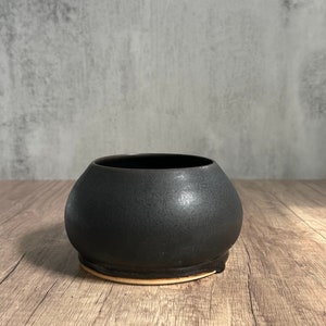 Organic Modern Hand Thrown Vase - Medium Dish Vase - Moody
