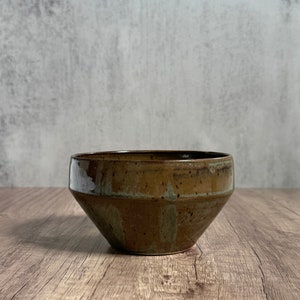 Hand-Thrown Bowl - Handmade Kitchenware - Small Serving Bowl - Olivine