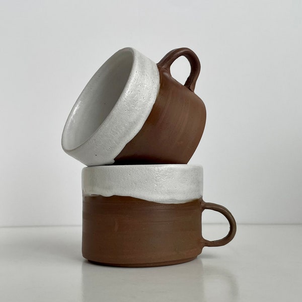 Hand-Thrown Ceramic Espresso Cup - Tea Cup - Small Mug 4.7 oz