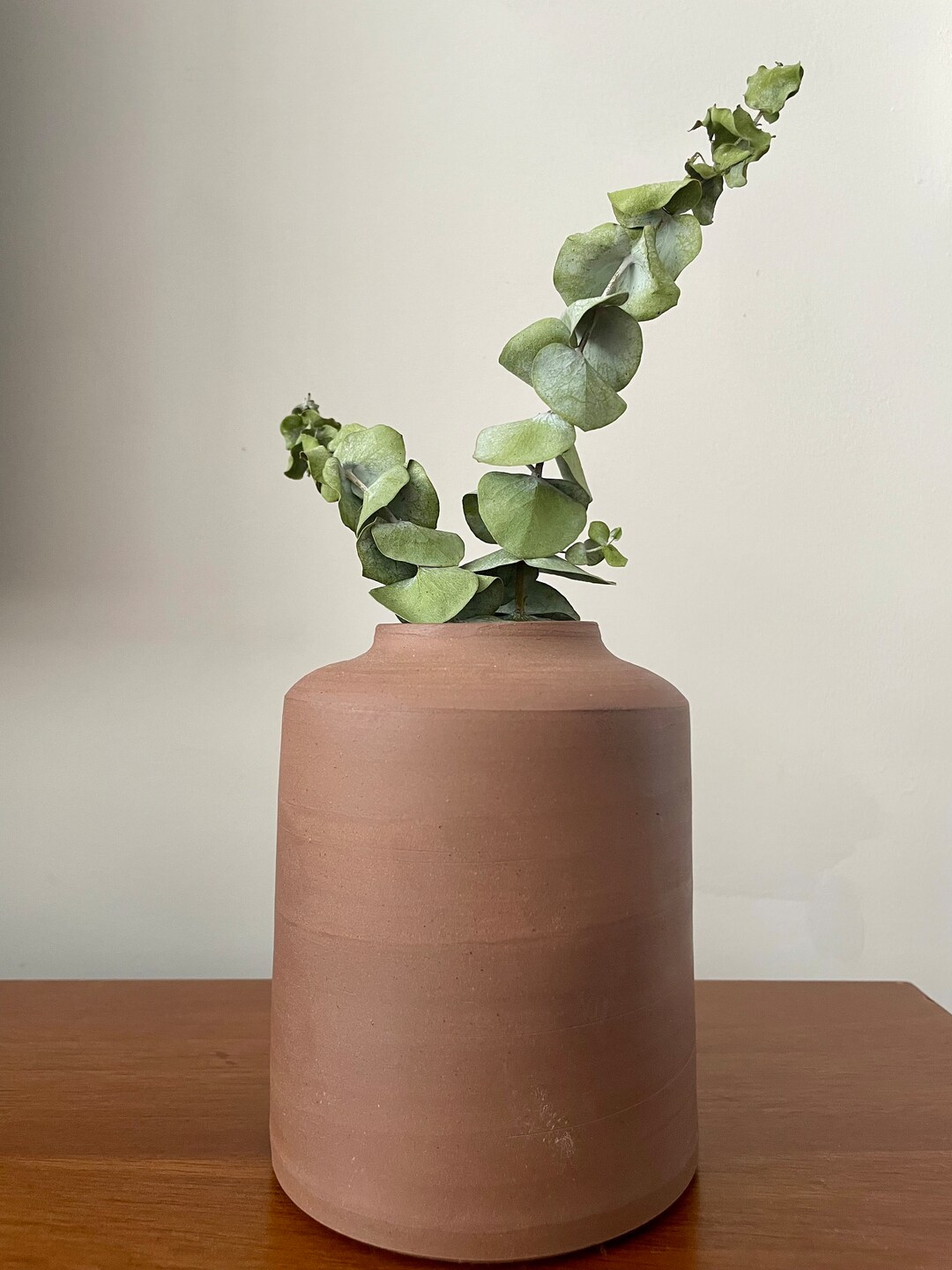 Hand Thrown Red Clay Vase Organic Modern Flower Vase Natural Clay - Etsy