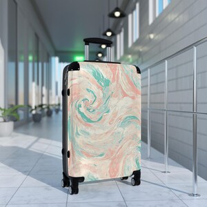 Trendy Suitcase, Stylish Travel Luggage, Unique Carry-On, Fashionable Baggage, Vacation Essentials