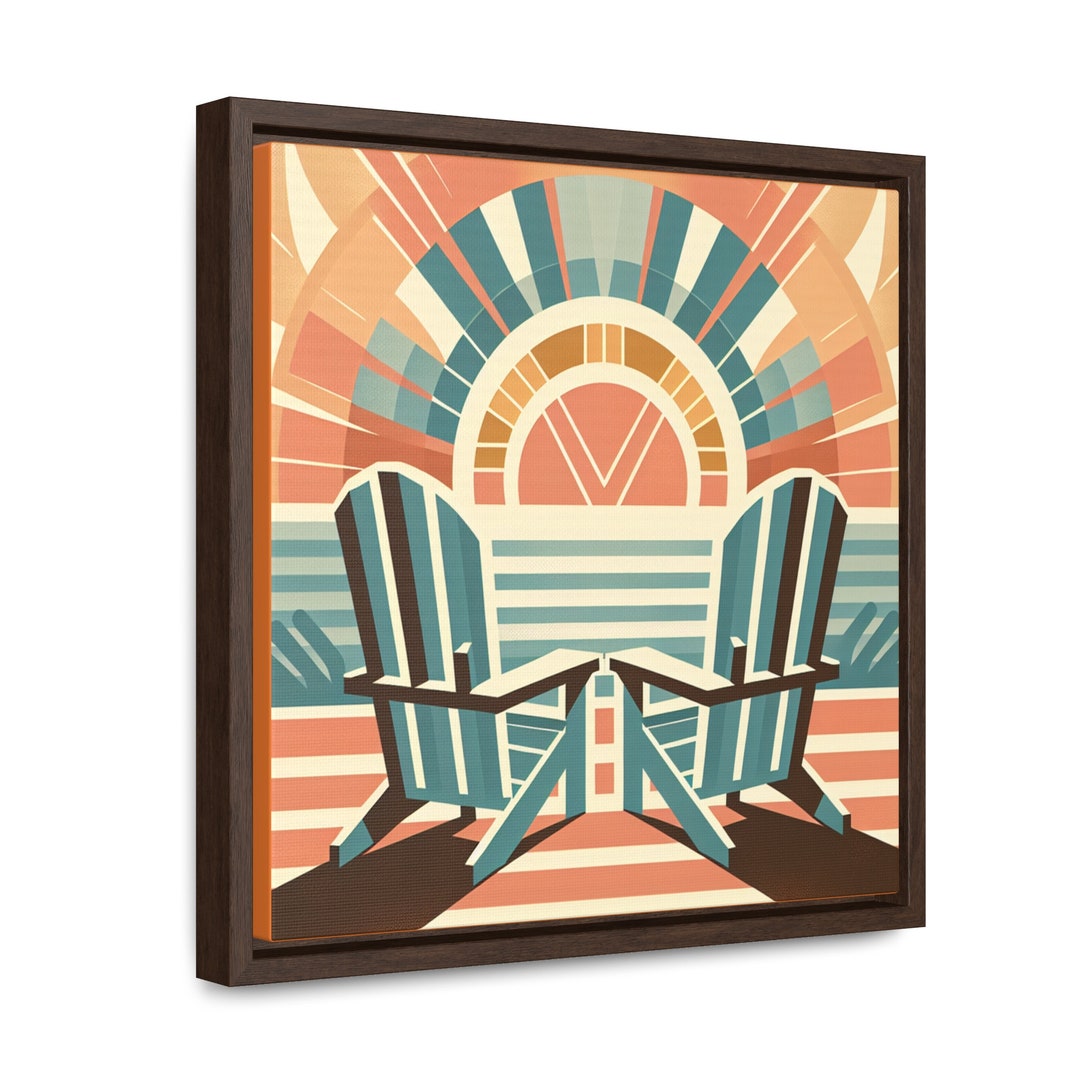 Beach Art Deco: Coastal Wall Decor for Home Ocean Vibes Gallery Wrap