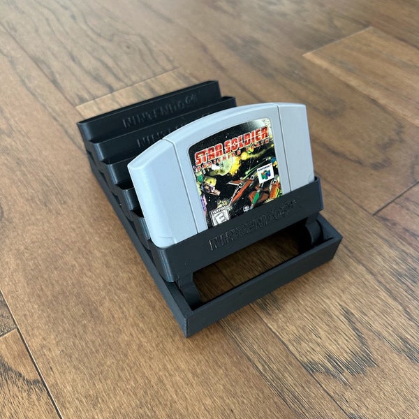 6x N64 Cartridge Flip Holder - 3D Printed