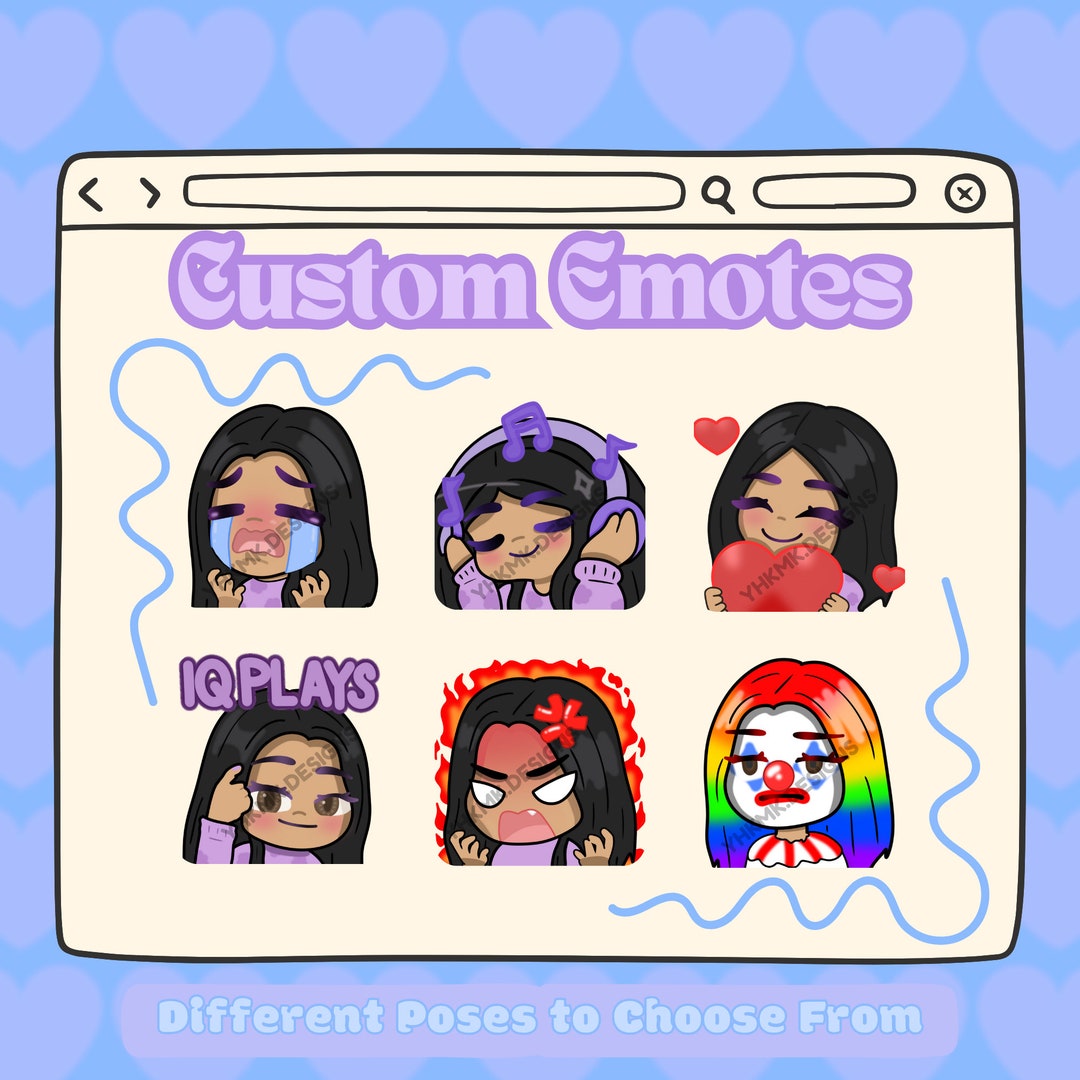 Custom Premium Twitch Emotes Twitch Emoji for Streamer Youtube, Twitch