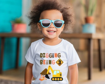 T-shirt pour enfant T-shirt pour tout-petit, chemise d'anniversaire pour garçon, cadeau d'anniversaire pour trois, 3e anniversaire