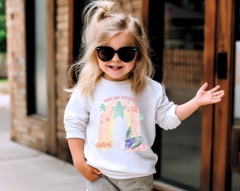 Pull enfant pull enfant en bas âge pull anniversaire fille pull âge pull personnalisé pull cadeau d'anniversaire