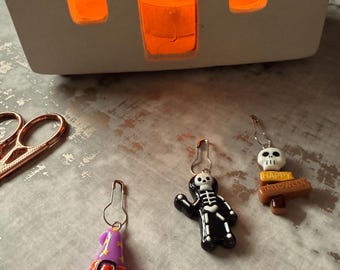 Halloween Stitch Markers and notions