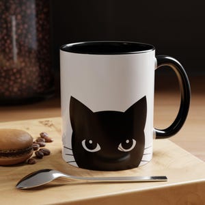 Black Cat Coffee mug, Cat Mug, Cat Lover Coffee Mug, Gift for Cat Lovers, Cat Gift, Cat Coffee Mug, Cute Cat Mug, Coffee Mug for Cat Owner