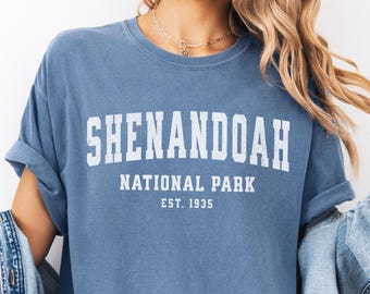 Shenandoah National Park Comfort Colors Granola Girl National Park Gift Virginia Shirt Shenandoah Shirt Hiking Gifts Blue Ridge Mountains