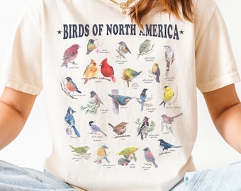 Bird Shirt Bird Watching Shirt Comfort Colors Granola Girl Shirt Birding Gift Birder Shirt Cute Gift for Bird Lover Birder Gift Nature Shirt