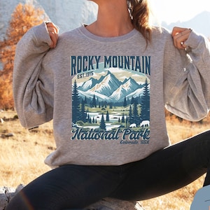 Rocky Mountain National Park Sweatshirt, Granola Girl, Vintage Colorado Crewneck, Protect Our Parks Shirt, 63 Parks Crew, Nature Lover Shirt