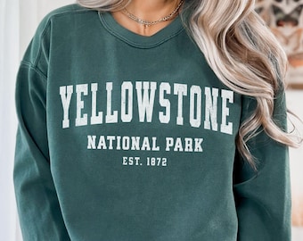Yellowstone National Park Sweatshirt Comfort Colors Granola Girl Protect Our Parks Wyoming Sweatshirt Yellowstone Sweatshirt Montana Shirt