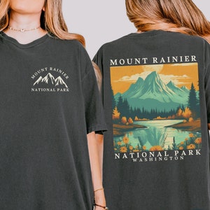 Mount Rainier National Park Shirt Comfort Colors Granola Girl US National Park Gift Travel Shirt Hiking Gifts Outdoorsy Shirt Nature Lover
