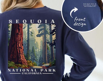 Sequoia National Park Long Sleeve Shirt Comfort Colors National Park Gift California Shirt Protect Our Parks Hiking Gift Sequoia Tree Shirt