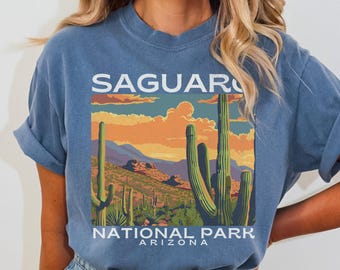 Saguaro National Park Shirt Comfort Colors Granola Girl Arizona Travel Gifts Protect Our Parks National Park Gift Desert Shirt Cactus Shirt