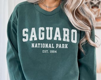 Saguaro National Park Sweatshirt Comfort Colors Granola Girl Protect Our Parks Saguaro Sweatshirt National Park Gift Arizona Desert Shirt