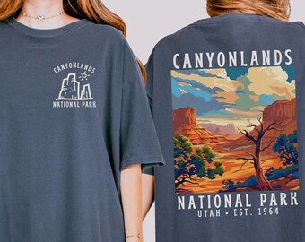 Canyonlands National Park Shirt Comfort Colors Granola Girl Shirt US National Parks Traveler Gift Utah Shirt Park Ranger Crewneck Outdoorsy