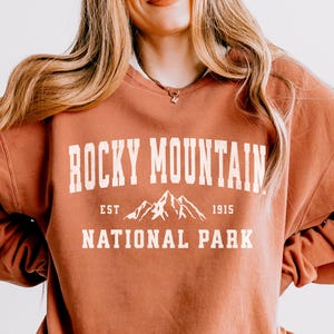Rocky Mountain National Park Sweatshirt Comfort Colors Granola Girl Protect Our Parks Colorado Sweatshirt College Rocky Mountains Shirt