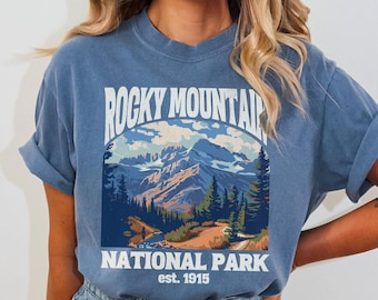 Rocky Mountain National Park Shirt Comfort Colors Granola Girl Rocky Mountains Shirt Colorado Travel National Parks Gift Protect Our Parks