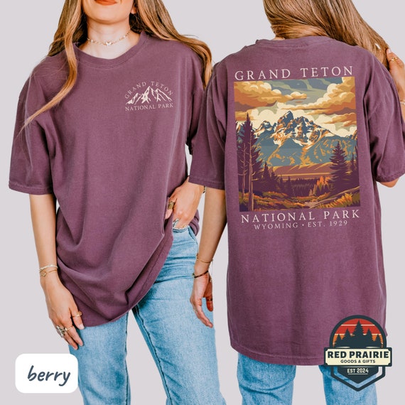 Grand Teton National Park Shirt Comfort Colors Granola Girl US National Park Travel Gift Wyoming Shirt Nature Lover Gift Outdoorsy Shirt