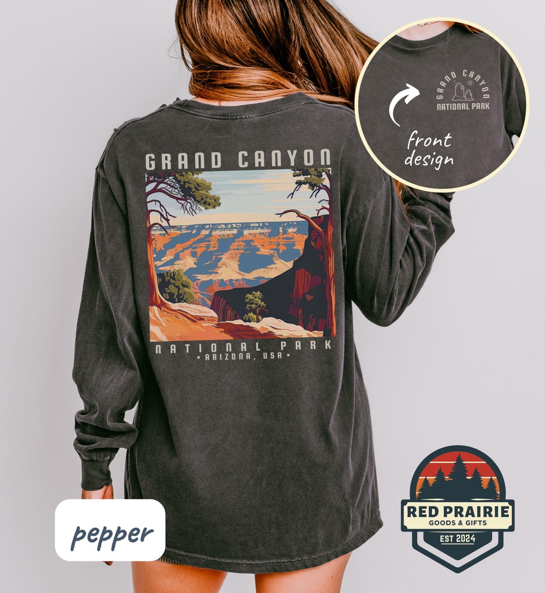 Grand Canyon National Park Long Sleeve Shirt Comfort Colors Shirt Retro ...