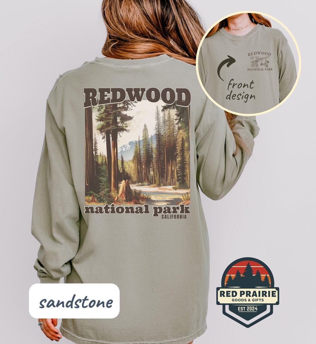 Redwood National Park Long Sleeve Shirt Comfort Colors Shirt Cute US ...