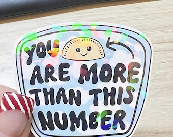 Mental Health Affirmation Holographic Sticker | Positive Reminder Decal