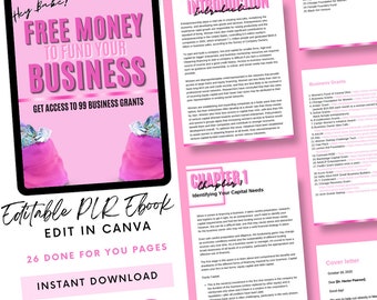 Free Money To Fund Your Business, PLR, DIY business boost, DIY Guide, Startup Ebook, Free Money Ebook, Small Business Funds, Startup Capital