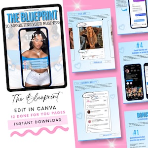 The Blue Print White Label, PLR , White Label, eBook, Done For You, Marketing, Market Business, Blueprint, Done For You Ebook, Girl Boss