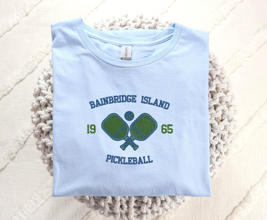 Bainbridge Island Home of Pickleball 1965 Embroidered Crewneck