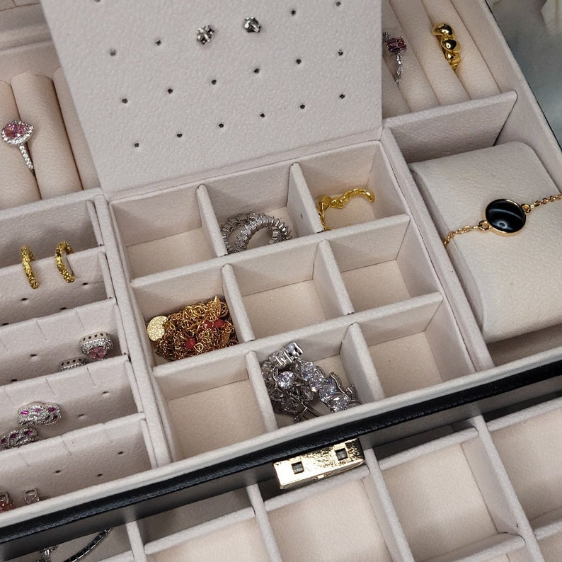 boîte à bijoux avec 2 tiroirs