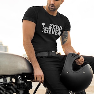 Zero Fucks Given Shirt Funny Sarcastic Bold Attitude Graphic Tee
