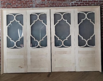 Bloc-porte en bois | Portes de grange intérieures coulissantes personnalisées, portes en bois faites main avec détails sculptés, assorties à un décor existant, design personnalisé