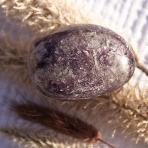 Lepidolite Palm Stone