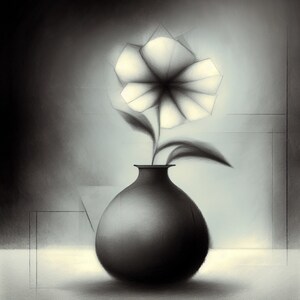 Modern Wall Decor, Minimalist Abstract, Home Office Art, Unique Wall Hanging, Calming Aesthetics, Gallery-Worthy Digital Art