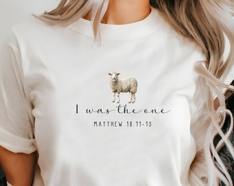 T-shirt chrétien la brebis perdue, vêtements religieux